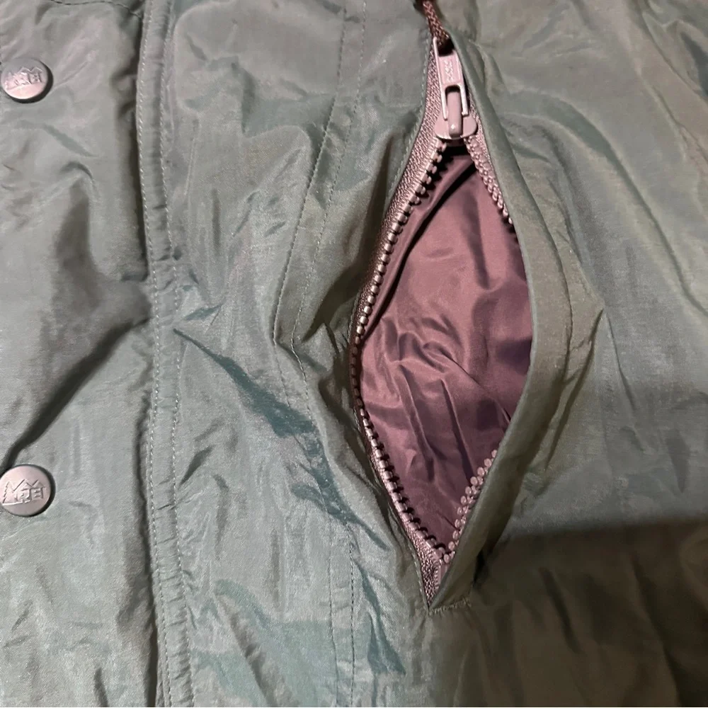 Men's Forest Green Vintage 90s REI Down Puffer Vest XL Outdoor Camping Hiking